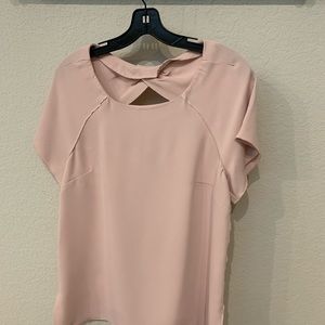 Blouse with Twist Back Cutout Detail